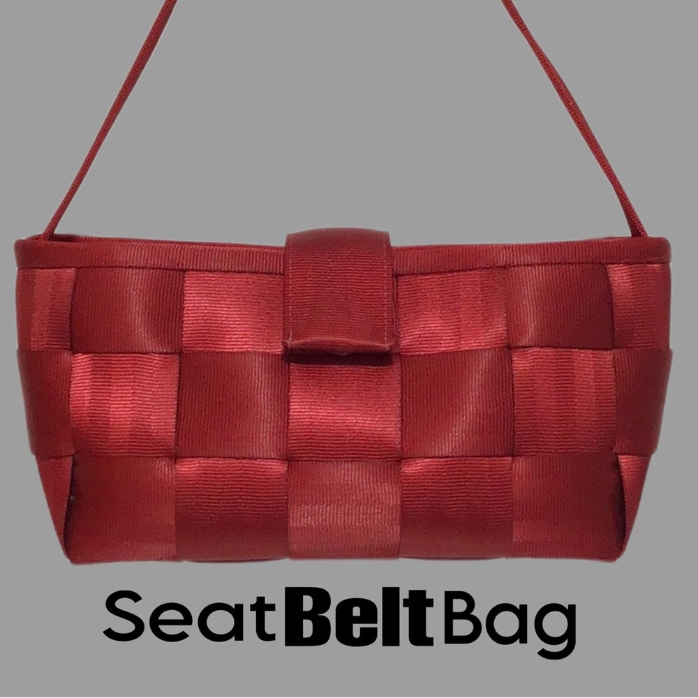 The Original Seatbeltbag Handbag/Shoulder Bag, Dark Red, Made in‎ USA